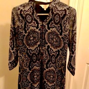 Black and white long Kurti (tunic)